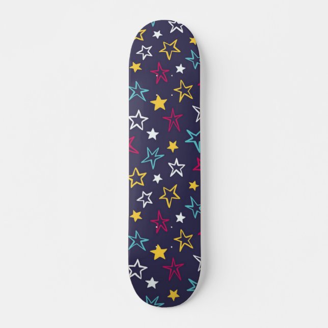 Stars pattern skateboard (Front)