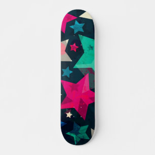 Stars pattern skateboard