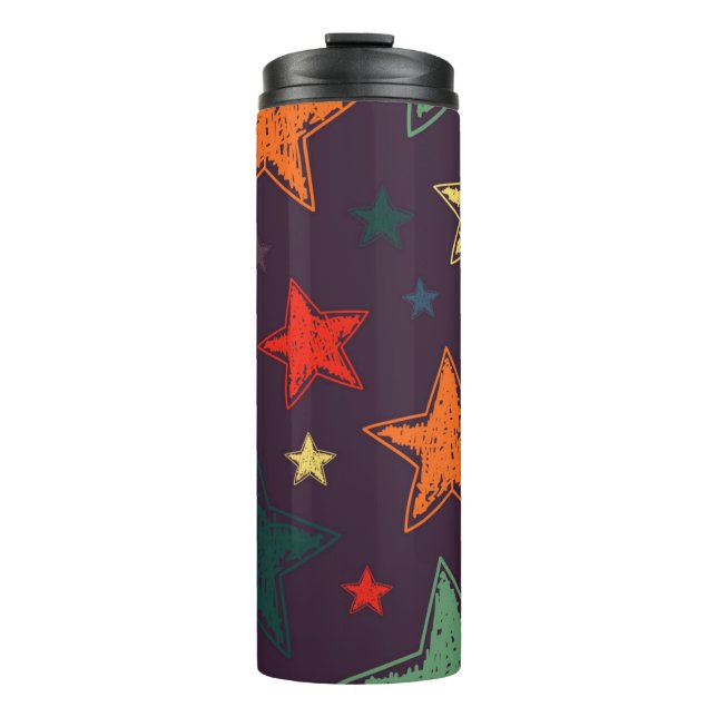 Stars pattern thermal tumbler (Front)