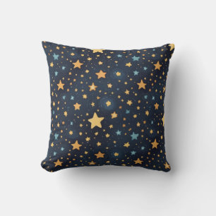 Stars pattern throw pillow