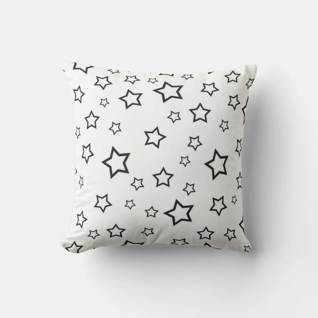 Stars pattern throw pillow (Front)