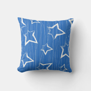 Stars pattern throw pillow