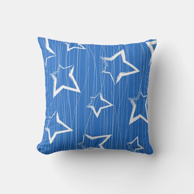 Stars pattern throw pillow (Front)
