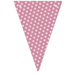 Stars pattern white transparent + your background bunting flags