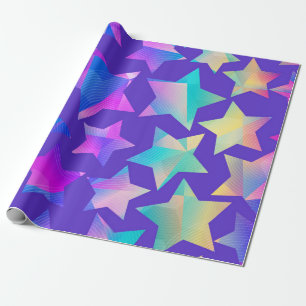 Stars pattern wrapping paper