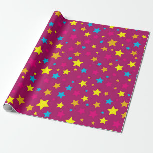 Stars pattern wrapping paper