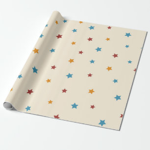 Stars pattern wrapping paper