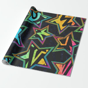 Stars pattern wrapping paper
