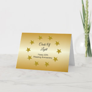 Stars Personalised 50th Wedding Anniversary Card