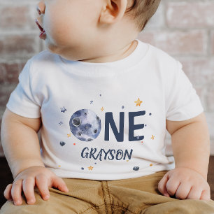 Stars Planet Boy 1st Birthday Baby T-Shirt