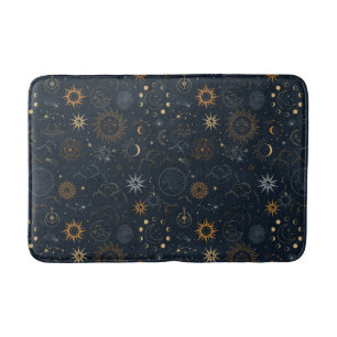 Stars & Planets Pattern Bath Mat