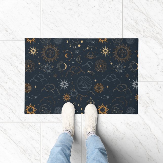 Stars & Planets Pattern Doormat (Indoor)