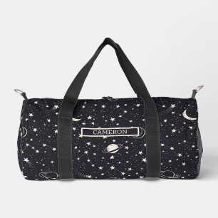 Stars & Planets Pattern Duffle Bag