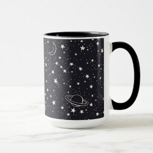 Stars & Planets Pattern Mug