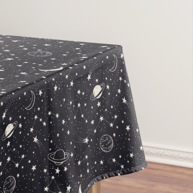 Stars & Planets Pattern Tablecloth (In Situ)