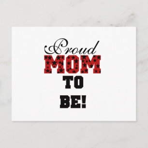 Stars Proud Mom to Be - Customized Postcard