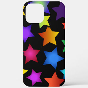 Stars - Purple, Pink, Red, Yellow, Blue Patte iPhone 12 Pro Max Case