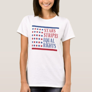 Stars rayures et droits égaux T-shirt