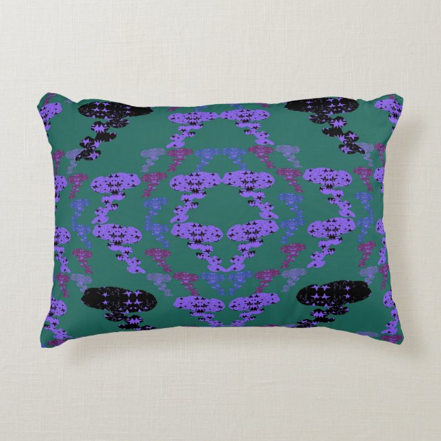 Stars Roses Accent Pillow (Front)