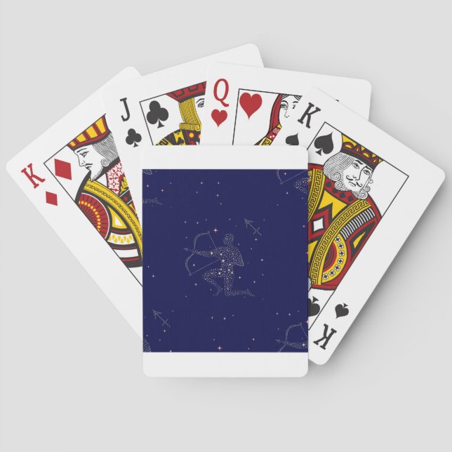 stars sagittarius playing cards (Back)