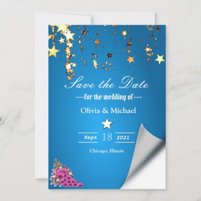 Stars Save The Date (Front)