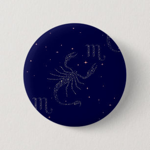 stars scorpio 2 inch round button