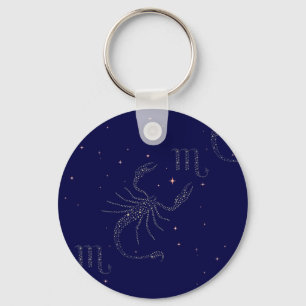 stars scorpio keychain