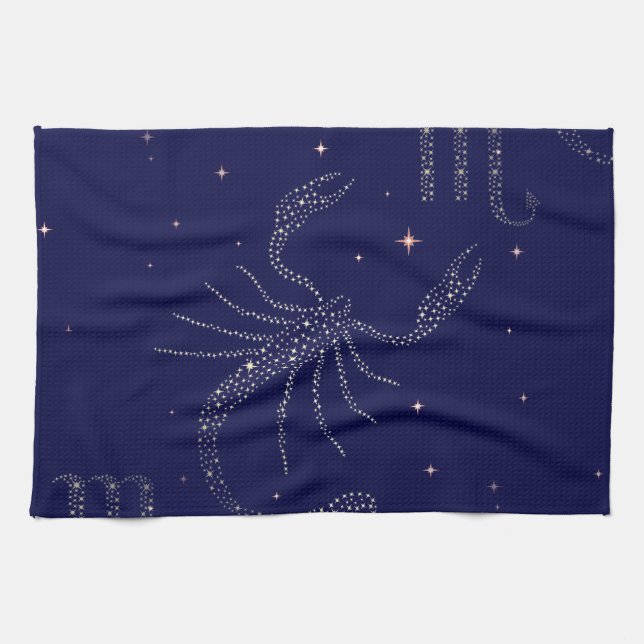 stars scorpio kitchen towel (Horizontal)