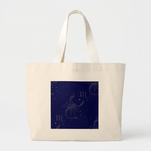 stars scorpio large tote bag (Front)
