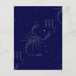 stars scorpio postcard