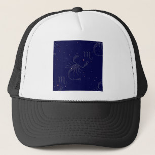 stars scorpio trucker hat