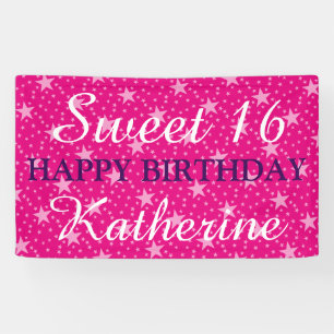 Stars seamless pattern white transparent banner