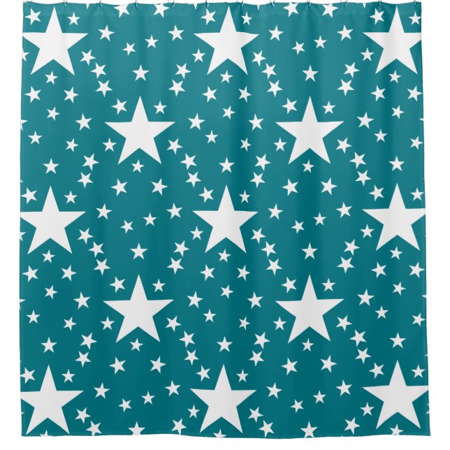 Stars seamless pattern white + your backgr. & idea (Front)