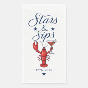 Stars & Sips 4th of July America 250 Napkin