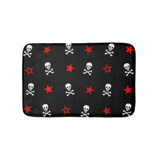 Stars, Skulls and Crossbones Bath Mat