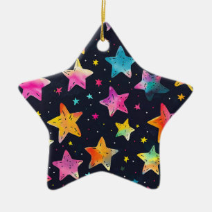 Stars so many stars ceramic ornament