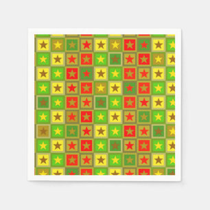 Stars & Squares Pattern I + your ideas Napkin
