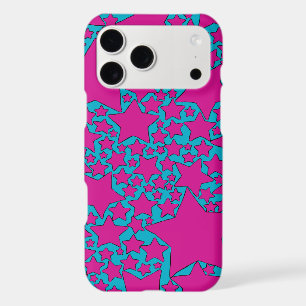 Stars, Stars, Stars in Turquoise and Hot Pink