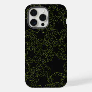 Stars, Stars, Stars - Lime Green iPhone 15 Pro Max Case