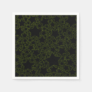 Stars, Stars, Stars - Lime Green Napkin