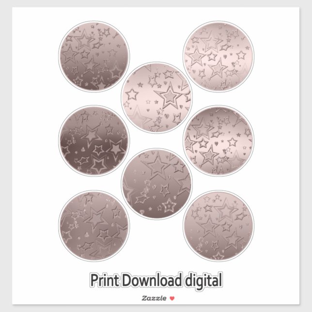 Stars, stickers, heart, wedding, engagement (Sheet)