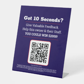 Stars-Strikes Pedestal Sign