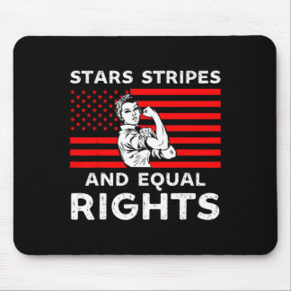 Stars Stripes And Equal Rights 4th Of July Womens Mouse Pad