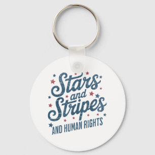 Stars Stripes And Womens Rights 4th Of July Libera Keychain