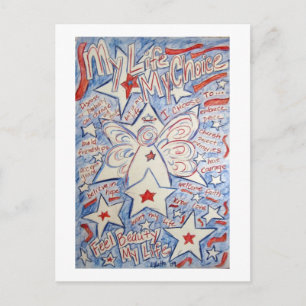 Stars & Stripes Angel Postcard
