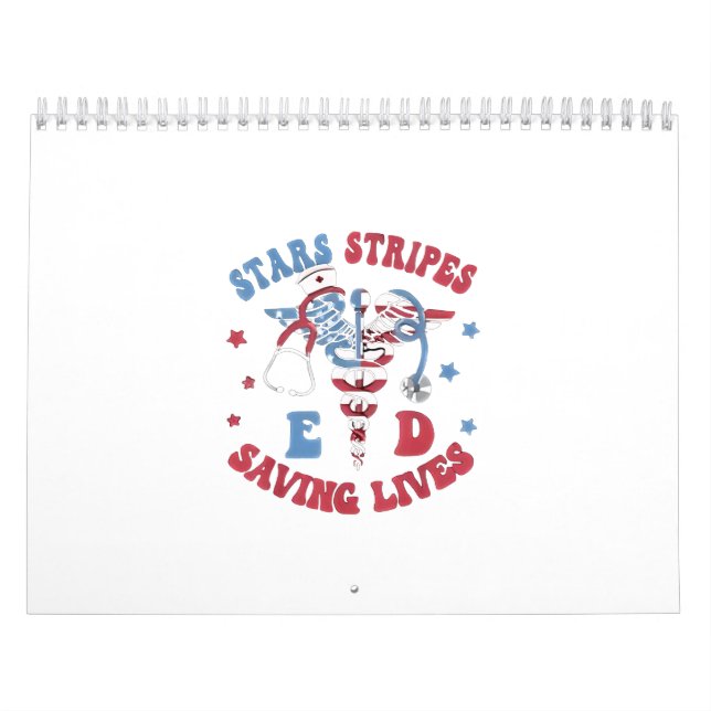 Stars Stripes E D Saving Lives Calendar (Cover)