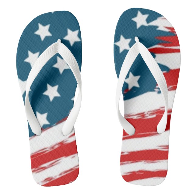 Stars & Stripes Flip Flops (Footbed)