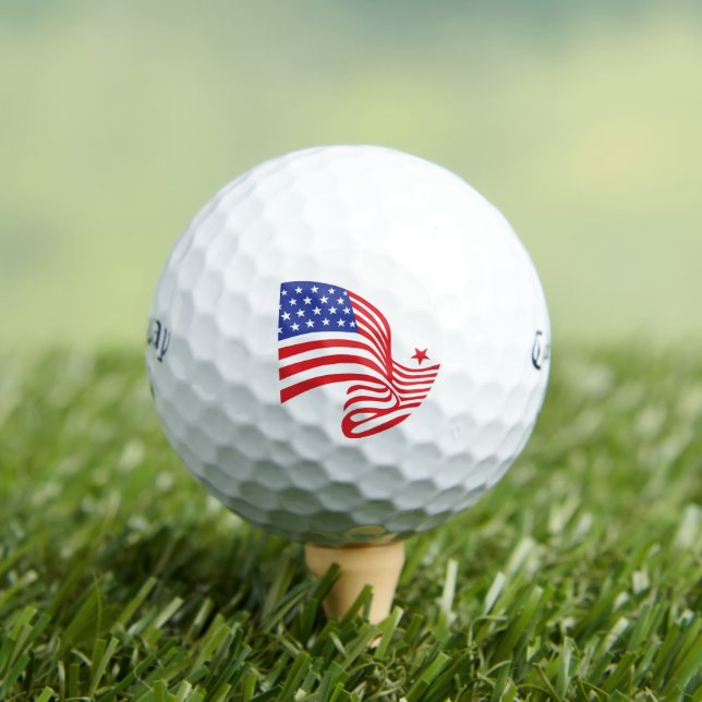 Stars & Stripes  Golf Balls (Insitu Tee)
