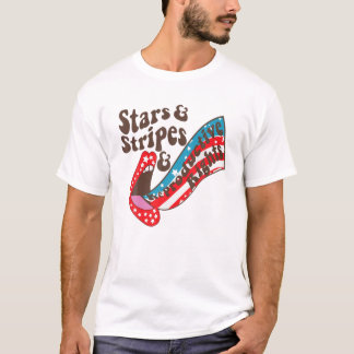 Stars Stripes Reproductive Rights Patriotic 4Th Of T-Shirt