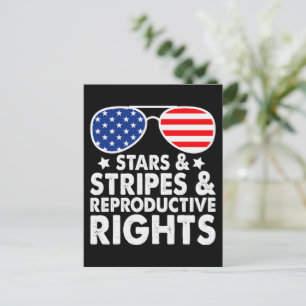Stars Stripes Reproductive Rights Postcard